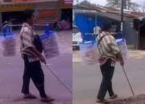 Kisah Seorang Penjual Krupuk keliling Buta